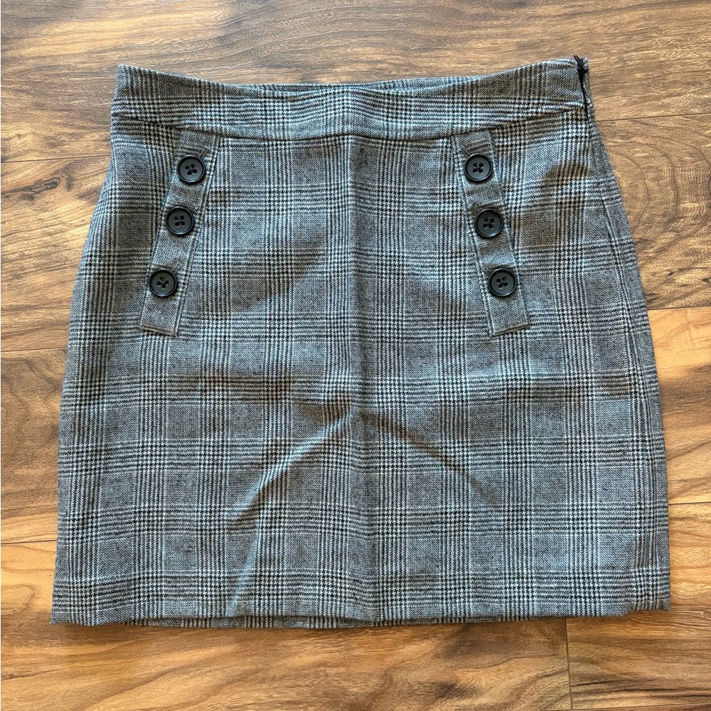 Banana Republic Gray Mini Pencil Skirt